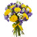 bouquet of yellow roses and irises. Brest