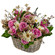floral arrangement in a basket. Brest